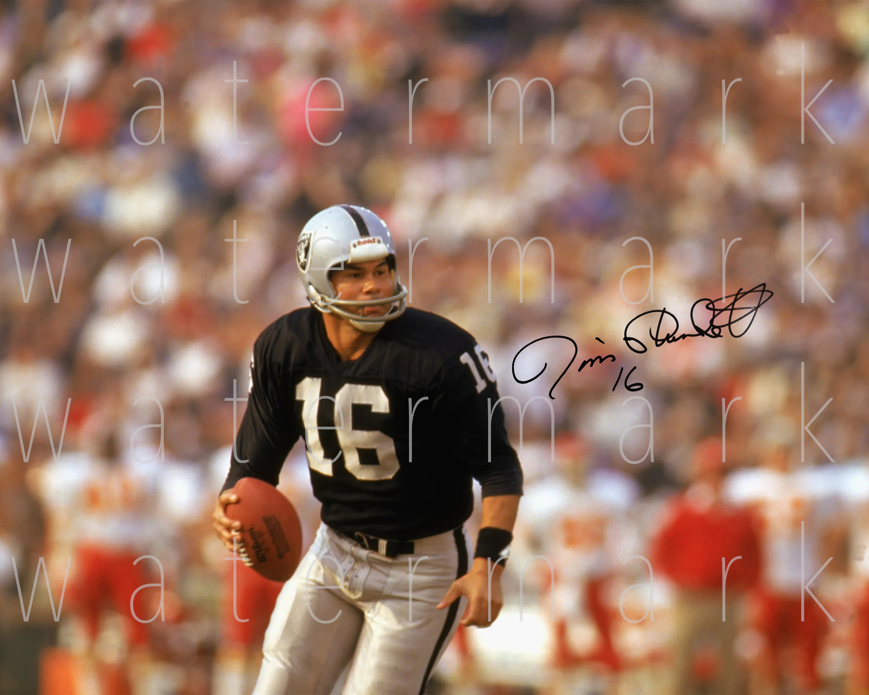 Jim Plunkett Raiders signed 8X10 print photo photograph Etsy