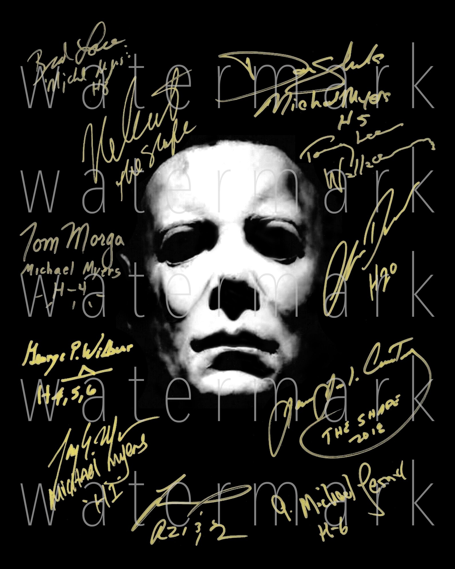 Halloween Michael Myers signed 8X10 print photo photograph Etsy