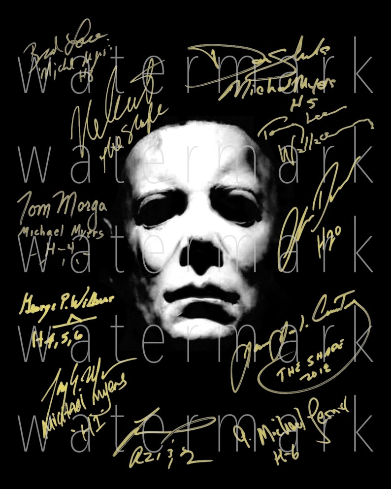 Halloween Michael Myers signed 8X10 print photo photograph Etsy