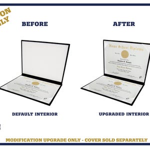 Add-on: Extra Ribbon Corners for Dual Document Display - 8 Total Satin Ribbon Corners - Holds 2 Diplomas or Certificates in One Cover
