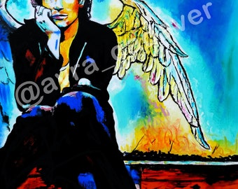 Jeff Buckley singer fine art print on canvas beautiful gift