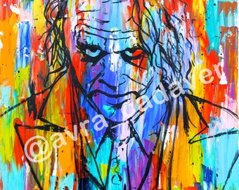 Heath Ledger The Joker oil painting art canvas print Batman