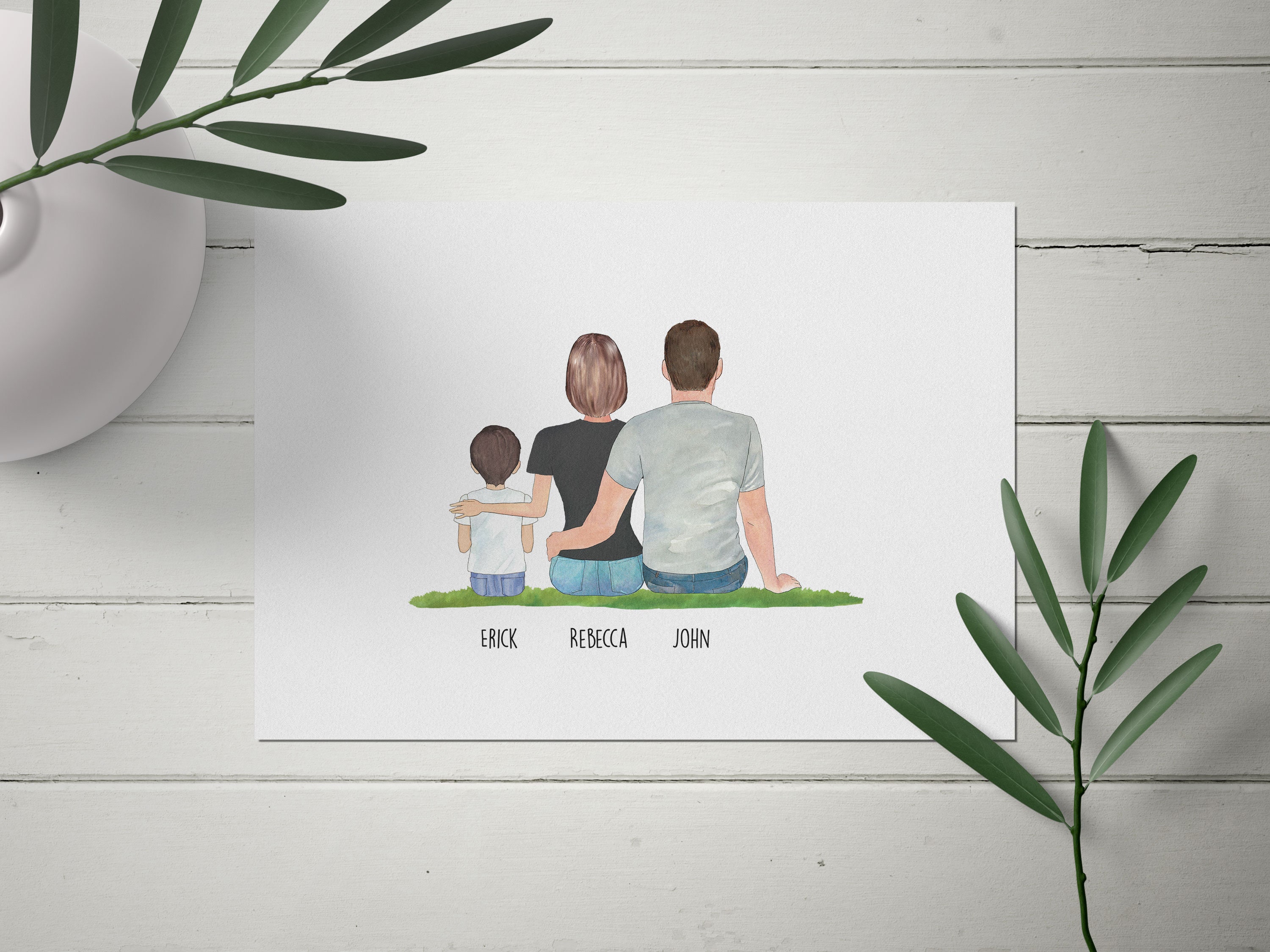 Personalised Family Print Family Wall Art Family Art Print Etsy