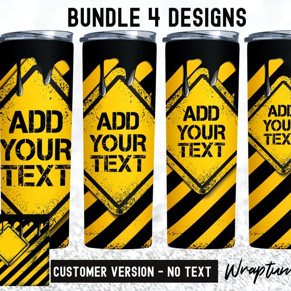 Bundel 20oz Skinny Tumbler Construction Tumbler Waarschuwing Waarschuwing Olie Sublimatie Ontwerp Waarschuwing Gevarenzone Waarschuwing Tape Digitale Download PNG