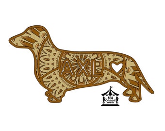 Download Dachshund Mandala Etsy