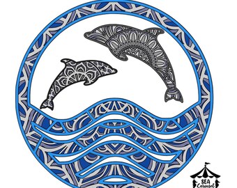 Download Dolphin Mandala Svg Etsy