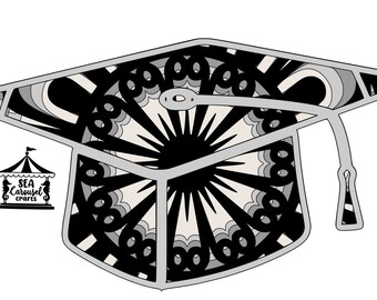 Download Mandala Grad Cap Etsy