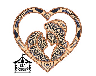 Download Couple Mandala Etsy