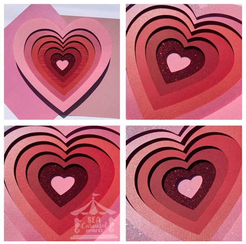 Download Cricut Paper Art Heart Svg 3d Love Heart Svg Heart Art 3d Paper Art Digital Art Layered Paper Art Shadowbox Cricut Art Clip Art Art Collectibles