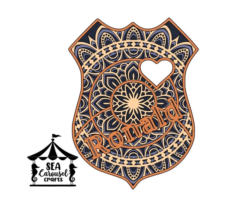Download Cop Badge Svg 3d Paper Art Shadowbox Cricut Art Layered Art Cricut Paper Art Personalized Police Badge Mandala Svg Police Svg Paper Party Kids Embellishments Truongsinhhoc Com Vn