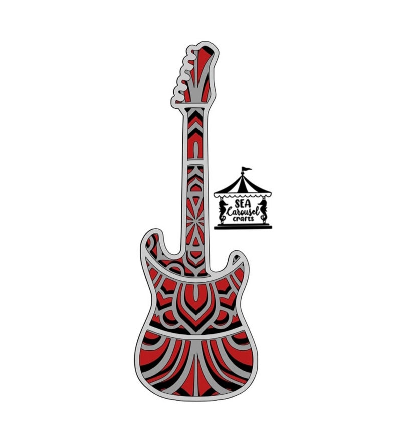 Download Clip Art Art Collectibles Music Svg Bass Svg Guitar 3d Paper Art Music Svg Shadowbox Cricut Art Layered Paper Art Guitar Mandala Svg Cricut Paper Art