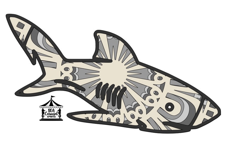 Download Layered Paper Art Ocean Art Shark Shadowbox Digital Art Cricut Paper Art 3d Shark Svg Shark 3d Paper Art Shark Mandala Svg Clip Art Art Collectibles Urtesi Com