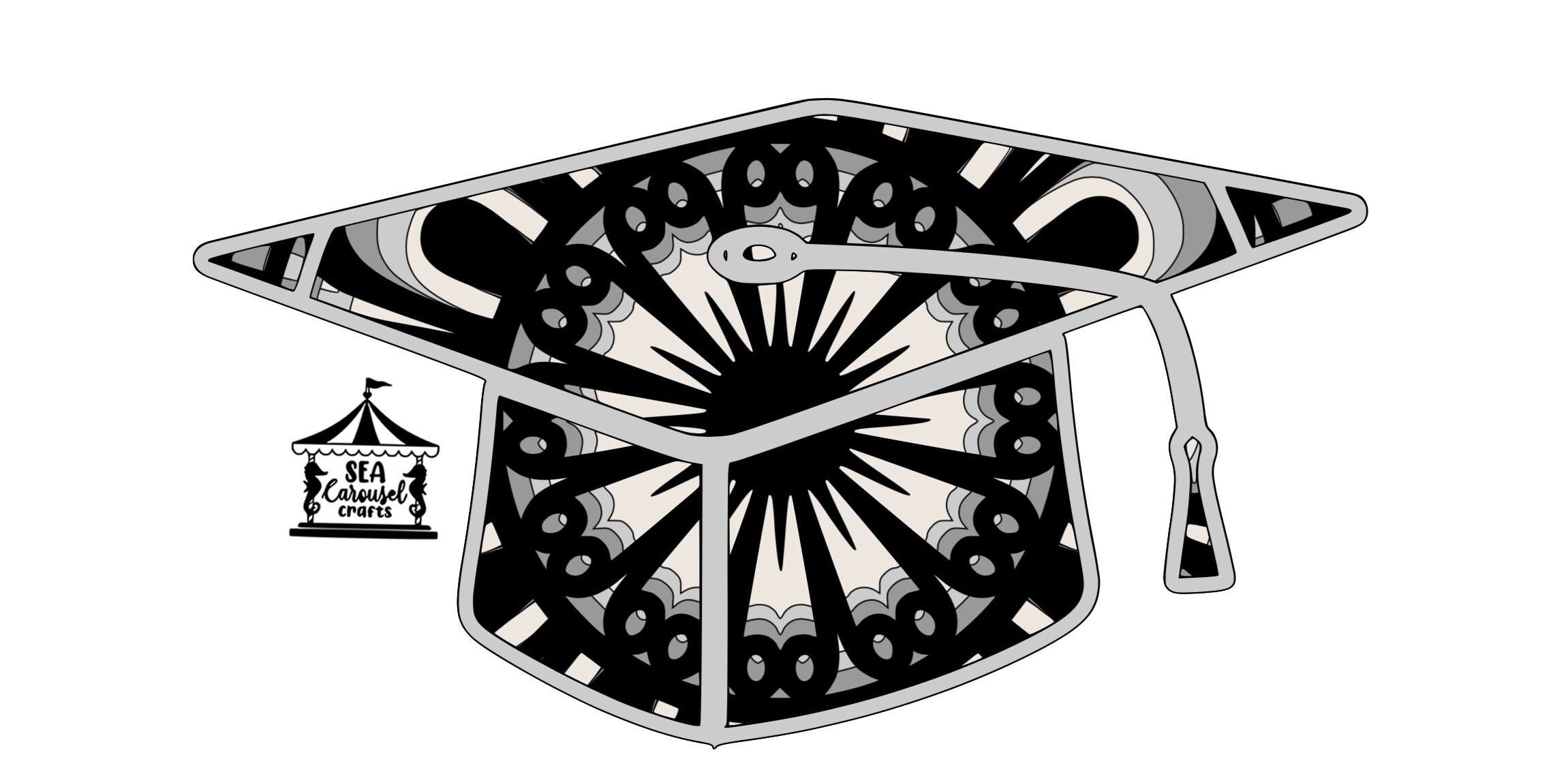 Graduation Cap SVG 3D Graduation Cap Cricut Graduation Cap | Etsy