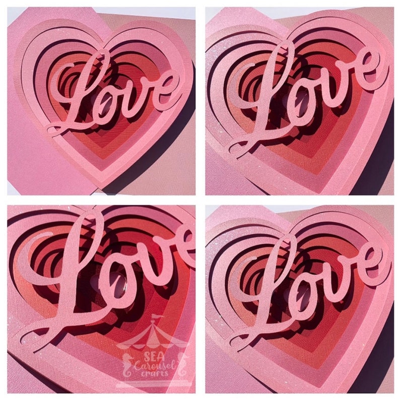 Download Cricut Paper Art Heart Svg 3d Love Heart Svg Heart Art 3d Paper Art Digital Art Layered Paper Art Shadowbox Cricut Art Clip Art Art Collectibles