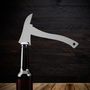 Axe keychain store bottle opener