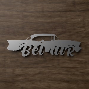 Chevy Chevrolet Bel Air DXF and SVG files - Digital Download - Plasma Or Laser CNC Cut File(s) - File(s) Only!