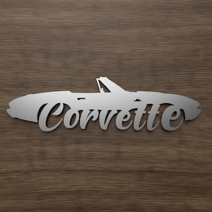 Chevy Corvette Convertible 1965 DXF and SVG files - Digital Download - Plasma Or Laser CNC Cut File(s) - File(s) Only!
