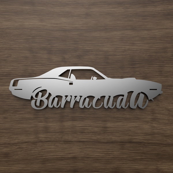 Plymouth Cuda Barracuda DXF and SVG files - Digital Download - Plasma Or Laser CNC Cut File(s) - File(s) Only!