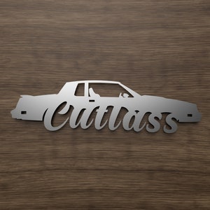 1982 Oldsmobile Cutlass DXF and SVG files - Digital Download - Plasma Or Laser CNC Cut File(s) - File(s) Only!