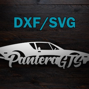 Pantera GTS DXF and SVG files - Digital Download - Plasma Or Laser Cnc Cut File(s) - File(s) Only!