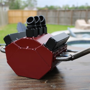 1/4 Scale Small Block Chevy Engine Replica Model DXF - Plasma or Laser CNC Cut Files - File Only!