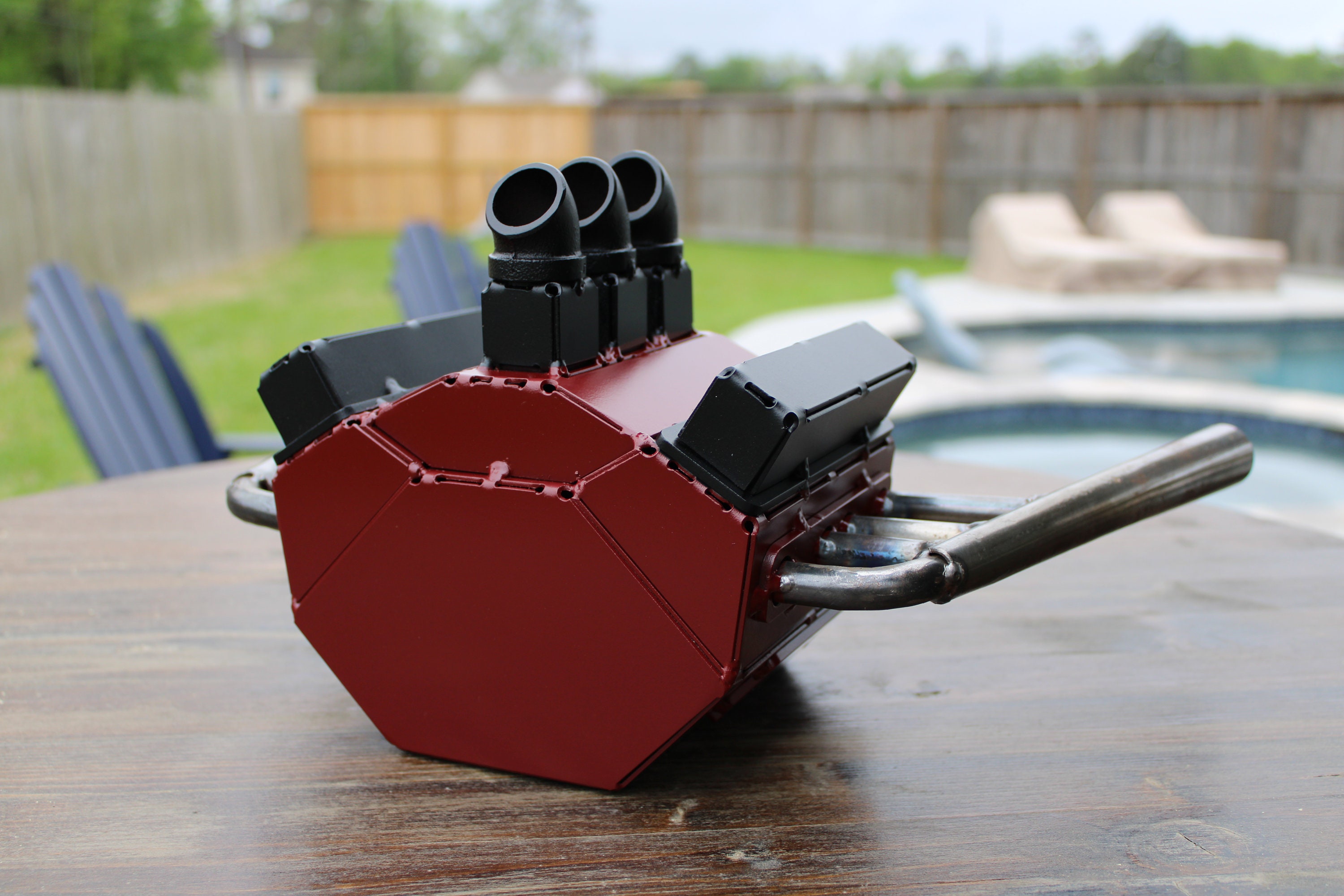 1/4 Scale Small Block Chevy Engine Replica Model DXF - Plasma or Laser ...