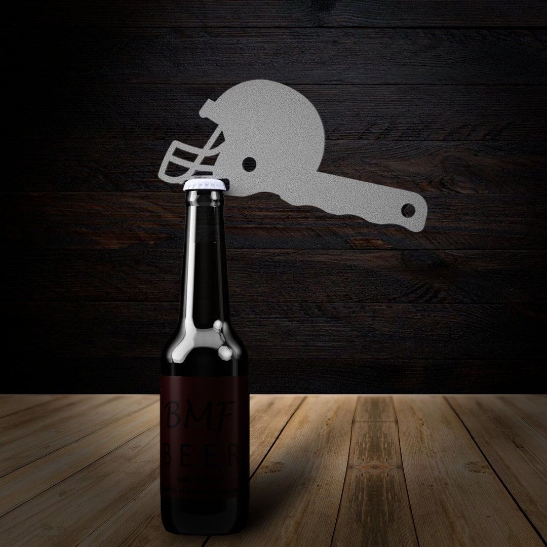 Football Helmet Bottle Opener DXF and SVG Files Digital Download Plasma or Laser CNC Cut Files