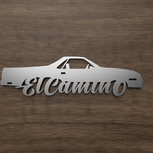 El Camino SS 1986 DXF and SVG files - Digital Download - Plasma Or Laser cnc Cut File(s) - File(s) Only!