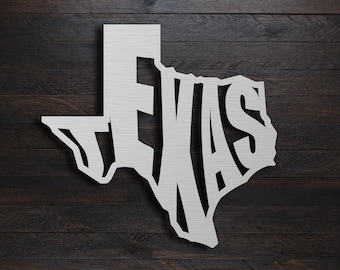 Texas Sign Word Fill Dxf Svg Eps Ai Pdf Png Files - Digital Download - Plasma Laser CNC Routing Waterjet Cut File(s) - File(s) Only!