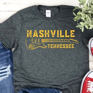 Nashville Shirt Nashville Tennessee Shirt Nashville Guitar Shirt Nashville Music Shirt Nashville TN Shirt Women&#39;s Nashville Mens Nashville