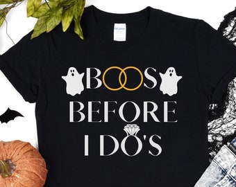Halloween Bachelorette Party Shirt, Boos Before I Do's Shirt, Boochelorette Party, Boo Before I Say I Do, Halloween Bridesmaid, Bride or Die