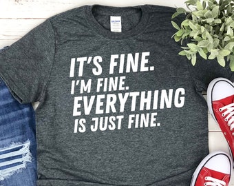 Stressed Mom Shirt, Exhausted Mom Shirt, Everything is Fine Shirt, Stressed Nurse Shirt, Stressed Teacher Shirt, Stressed Manager Shirt