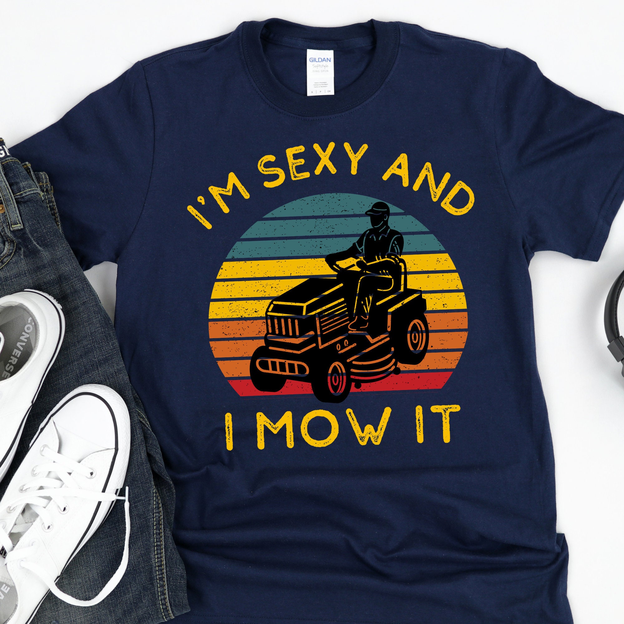 Lawn Mowing Shirt, Riding Lawn Mower Shirt, Lawn Enforcement I Mow It