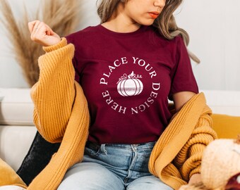 Bella Canvas 3001 mockup, Maroon Shirt Mockup, Dark purple Mockup, Fall - Halloween mockups