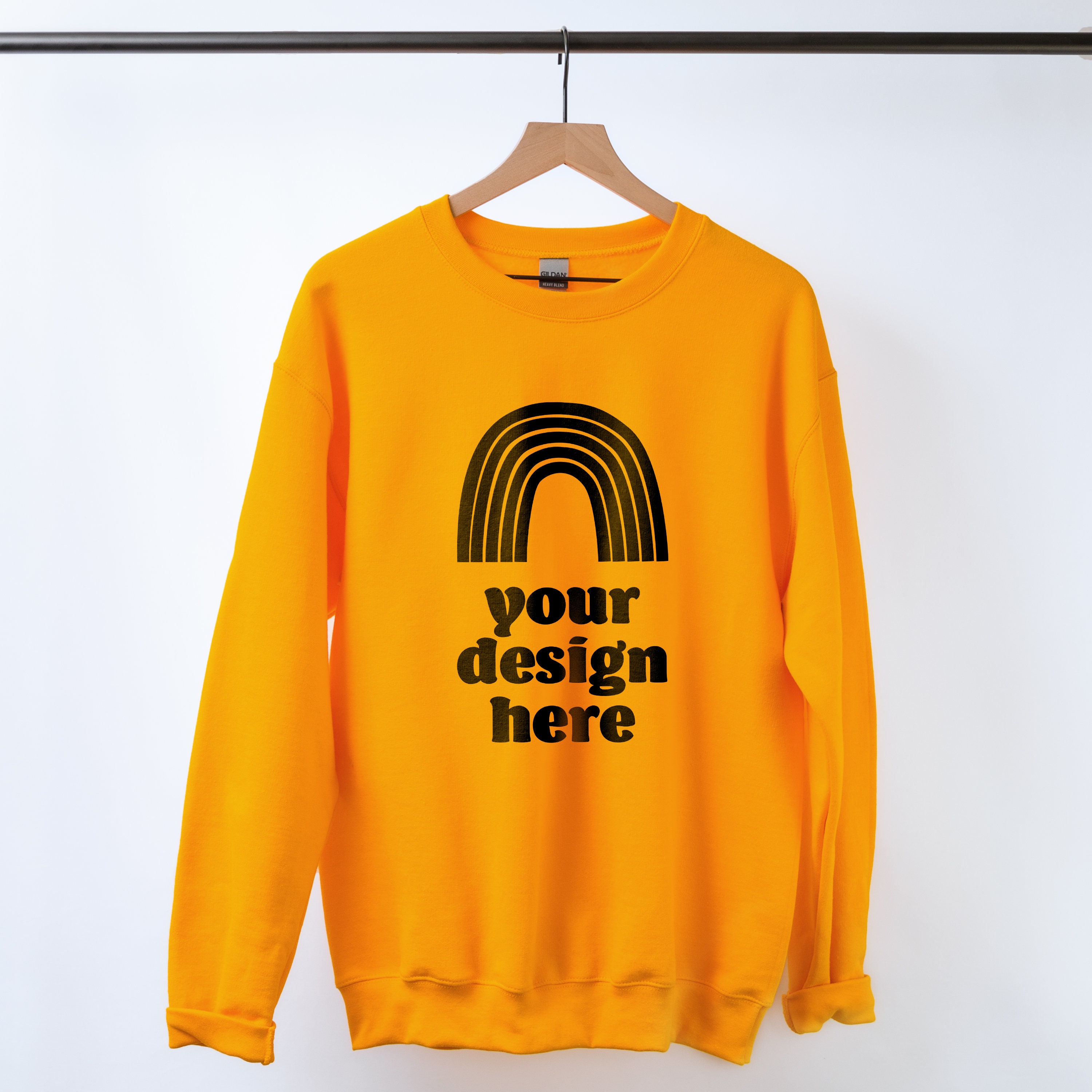 Download Gildan 18000 MOCKUP Gold Sweatshirt Mockup G180 Mockup | Etsy