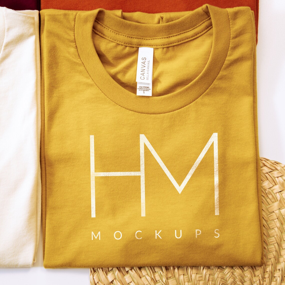bella canvas mustard yellow shirt