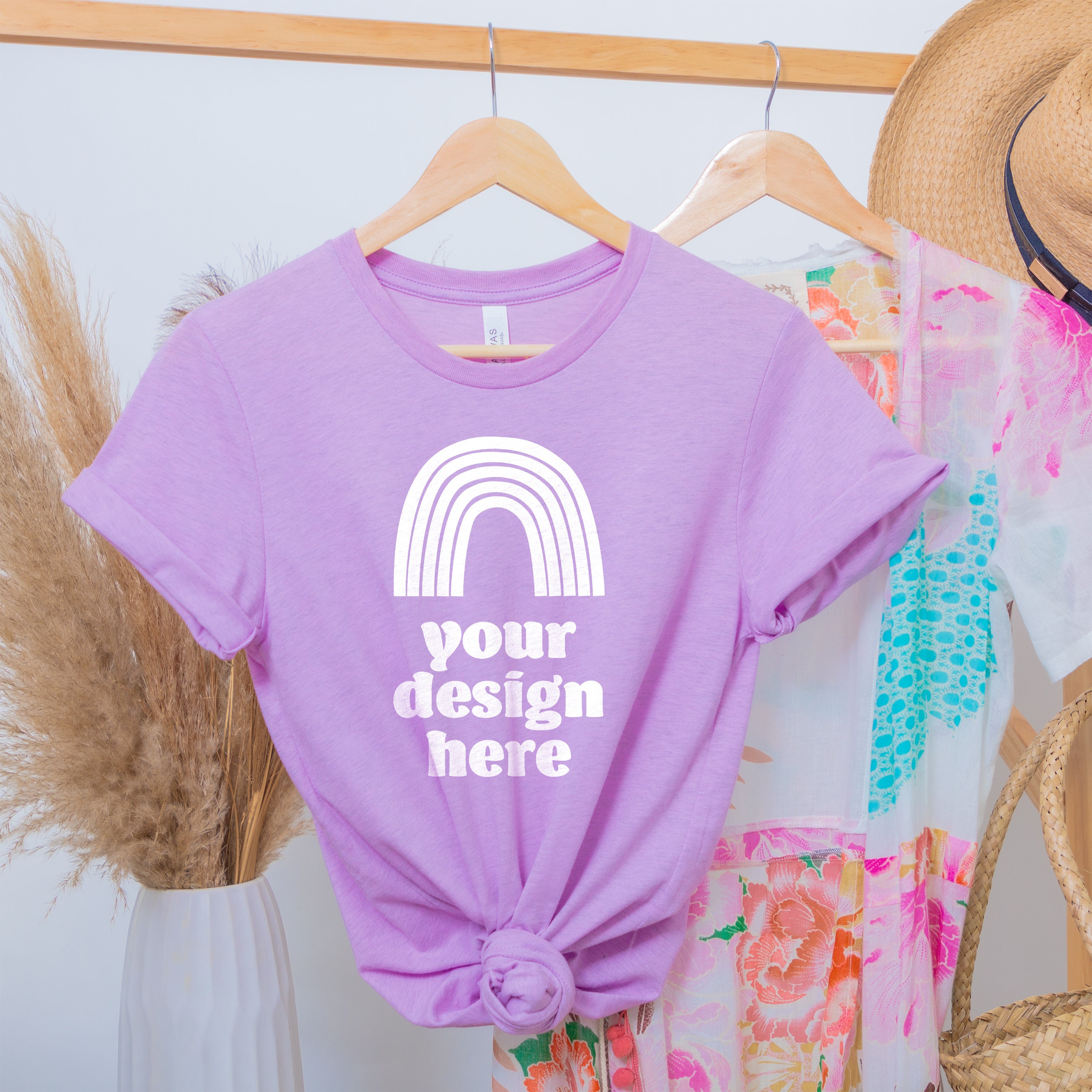 Bella Canvas 3001 Heather Prism Lilac Mockup Spring Mockup - Etsy UK