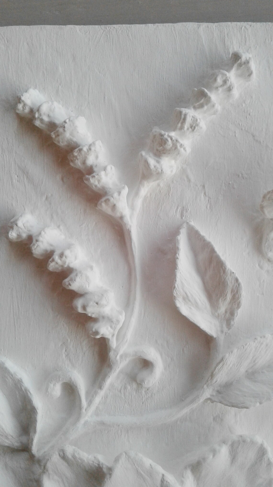 Plaster wall art plaster relief 3d plaster relief white bas Etsy