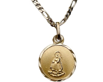 Madonna and Child 14KT gold Religious Medal
