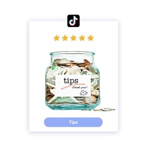 Tips Jar *I would love any donations to use towards my supplies for my TikTok Videos* + GIFT of 2 Free Digital Artwork Ready to Print