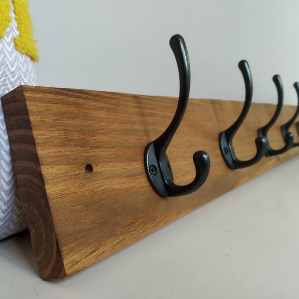 Wooden Coat Hook Etsy UK