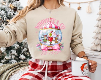 Whoville and Company-Christmas Inspired Sweatshirts for Her and Him-Cute Girly Winter Apparel-Womens Christmas Clothing