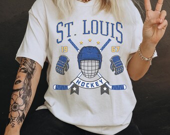 Vintage St. Louis Blues Hockey T-Shirt or Sweatshirt