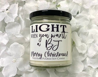 Light when you want a BJ Merry Christmas!  Christmas present husband boyfriend gift for him