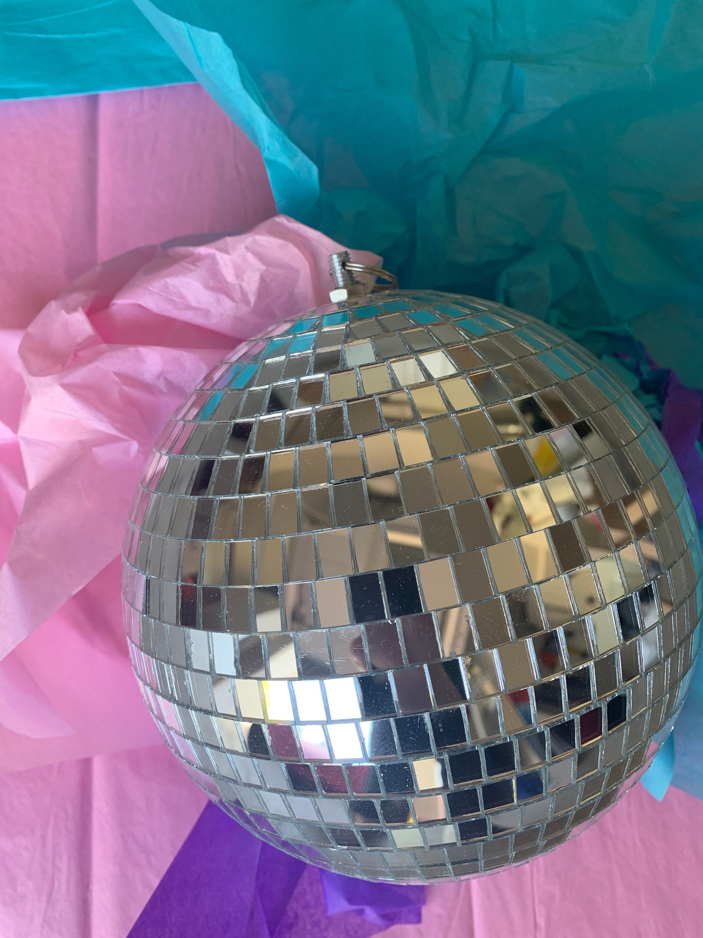 Disco Ball for Bedroom, Dorm or Party. Hang From Ceiling Christmas Present  New Years Christmas Gift Birthday Gift Party Decor Mirror 8 6 