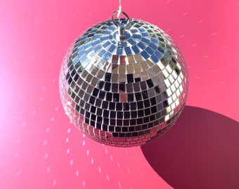 Disco Ball for bedroom, dorm or party. Hang from ceiling Christmas Present New Years Christmas gift birthday gift Party Decor mirror 8  6