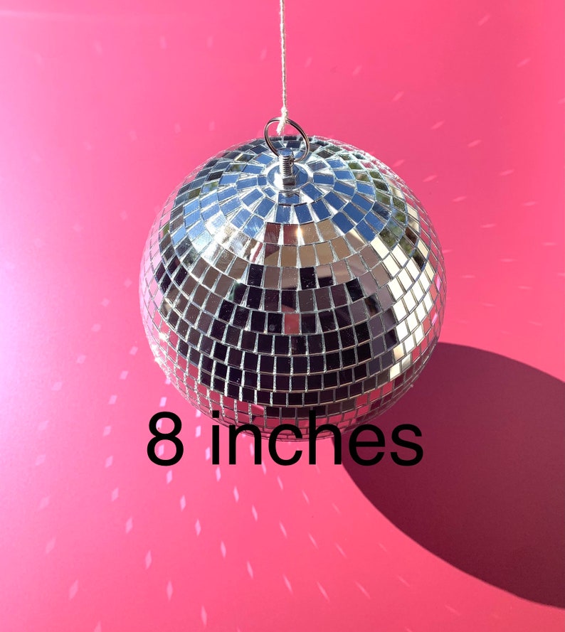 Disco Ball for bedroom, dorm or party. Hang from ceiling Christmas Present New Years Christmas gift birthday gift Party Decor mirror 8 6 image 2