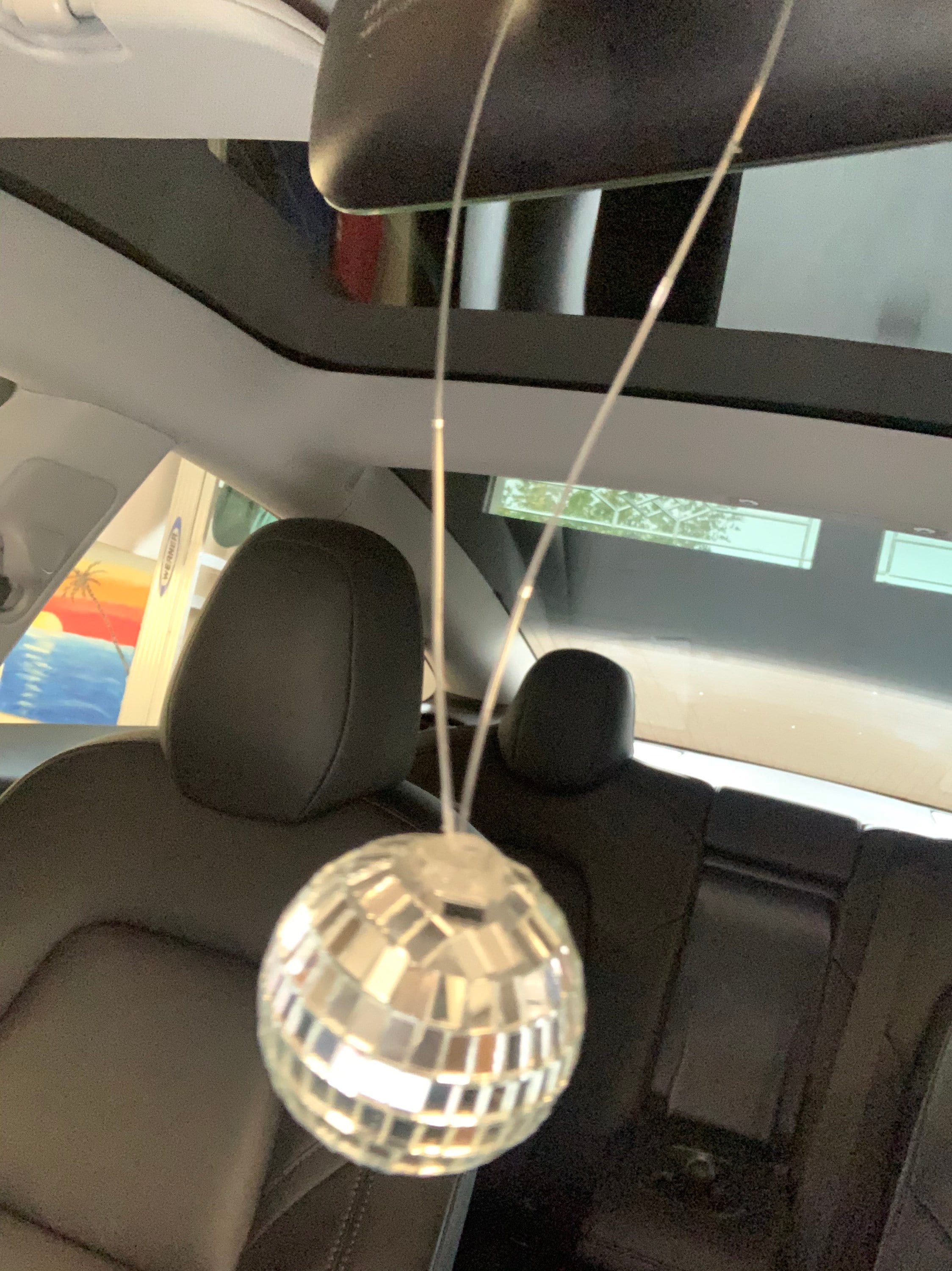 Disco Ball for Rear View Mirror Bedroom Dorm or Party. 1.5 Etsy