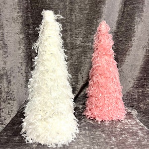 Feather Christmas tree for table top centerpiece Christmas decor 12 inch tall