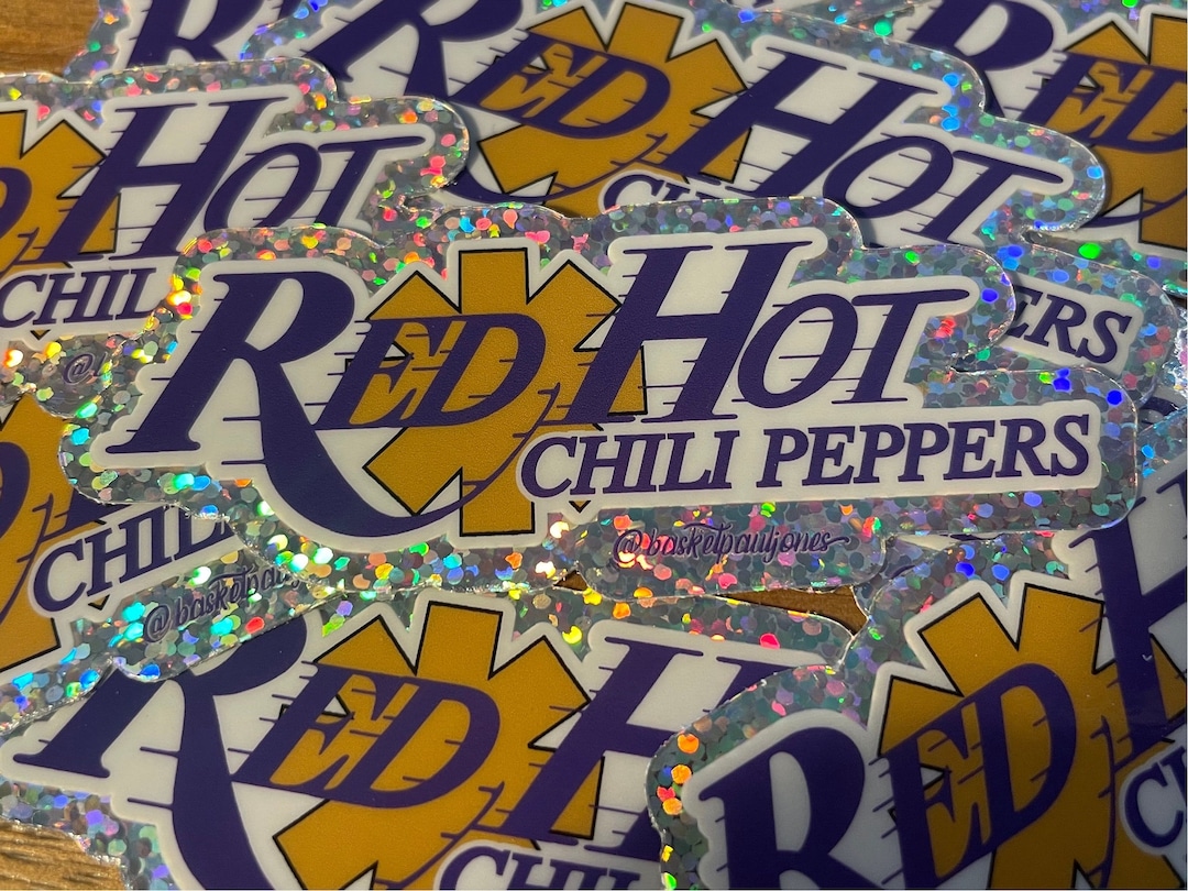 Red Hot Chili Peppers X Lakers Sticker Etsy